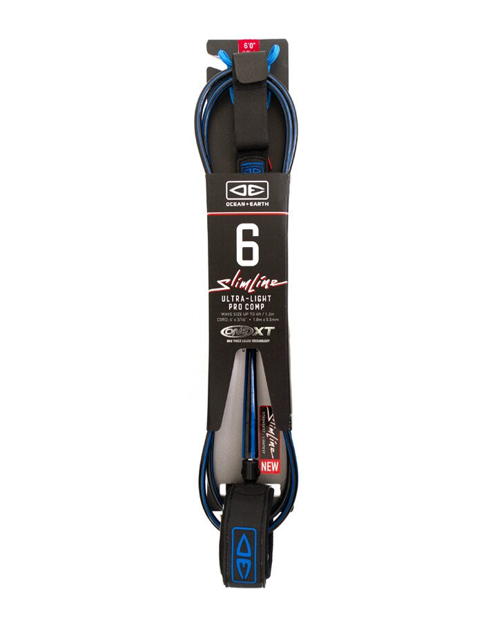 O&E Slimline Ultralight Pro Comp 6ft Leash
