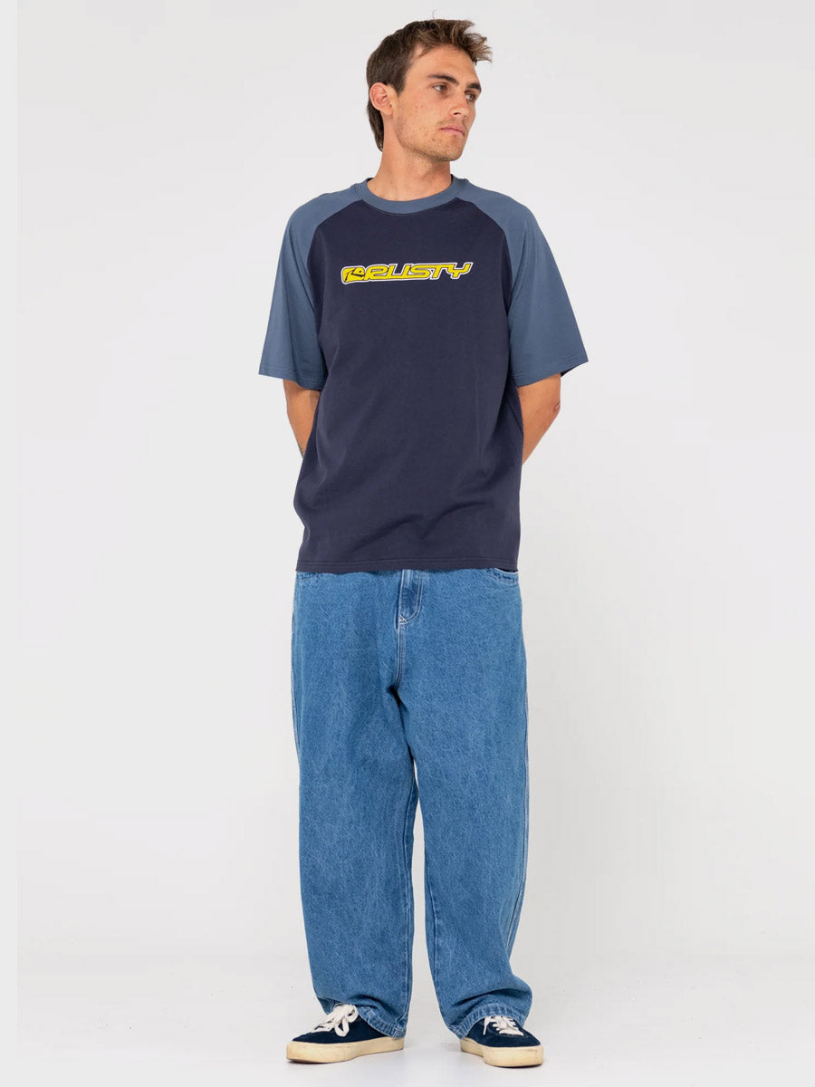 Rusty Swagland Raglan Short Sleeve Tee