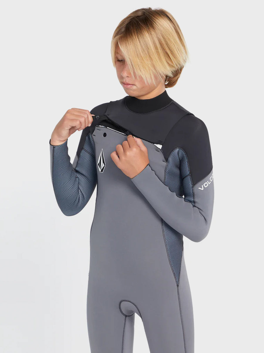 Volcom 3/2mm Chest Zip Long Sleeve Fullsuit - Boys