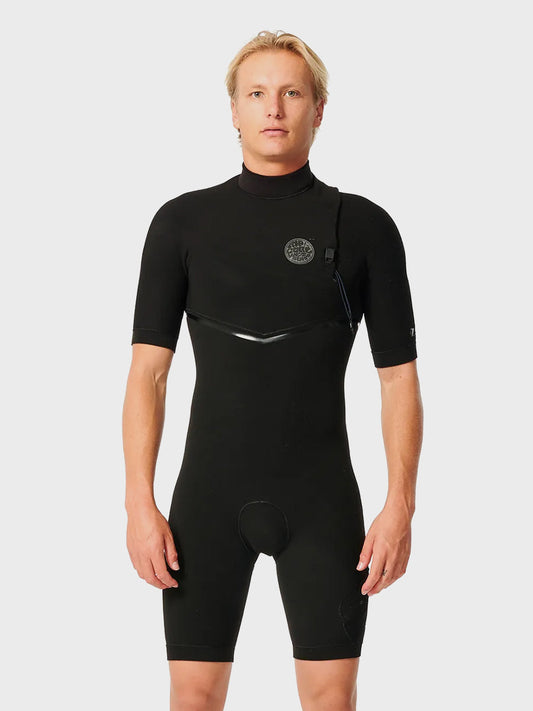 Rip Curl E Bomb 2/2mm E7 Zip Free Short Sleeve Spring