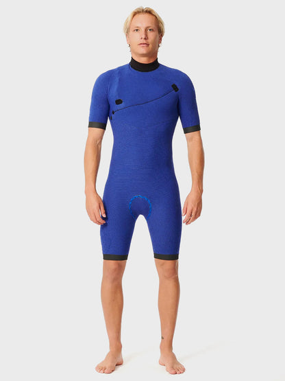 Rip Curl E Bomb 2/2mm E7 Zip Free Short Sleeve Spring