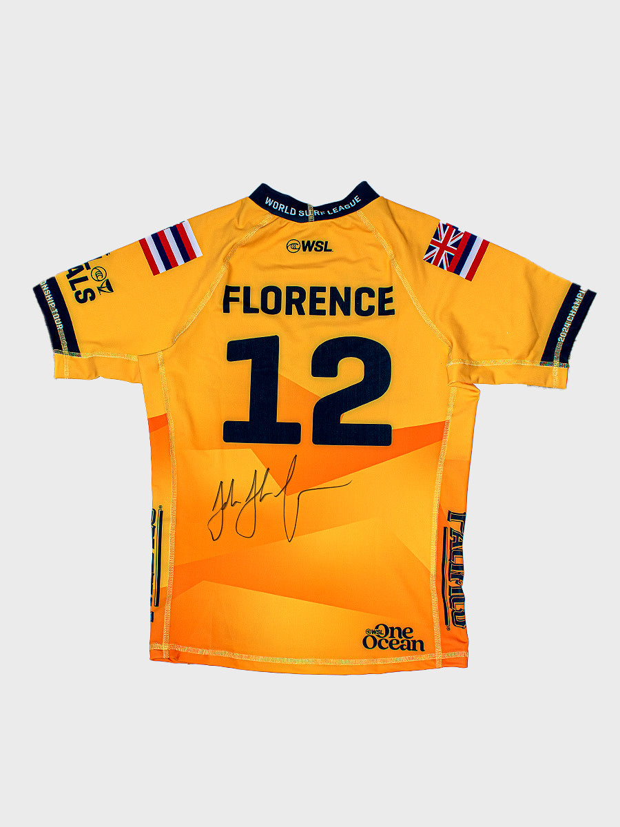  John John Florence Athlete Board With Tail Pad & Signed Jersey - Pyzel Futures
