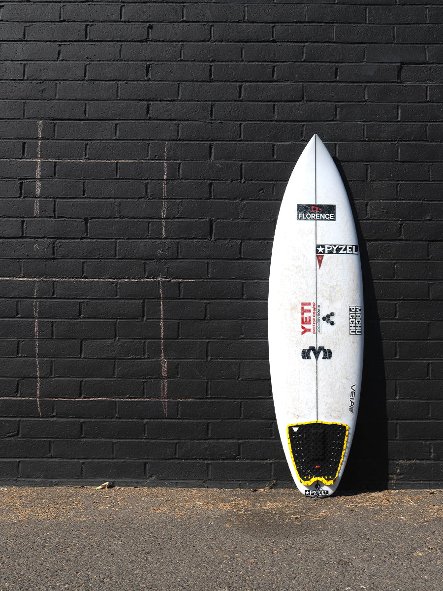  John John Florence Athlete Board With Tail Pad & Signed Jersey - Pyzel Futures