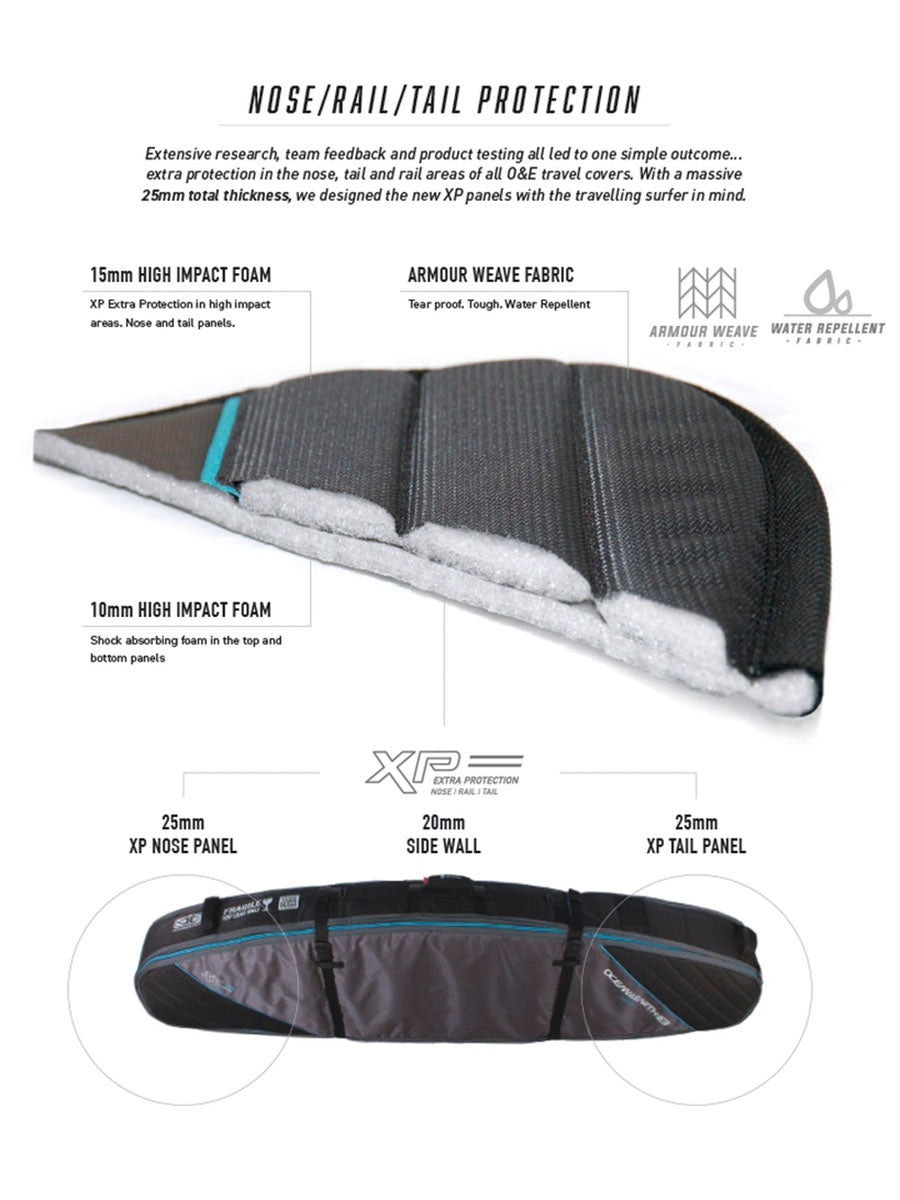  Quad Coffin Shortboard Fish Cover