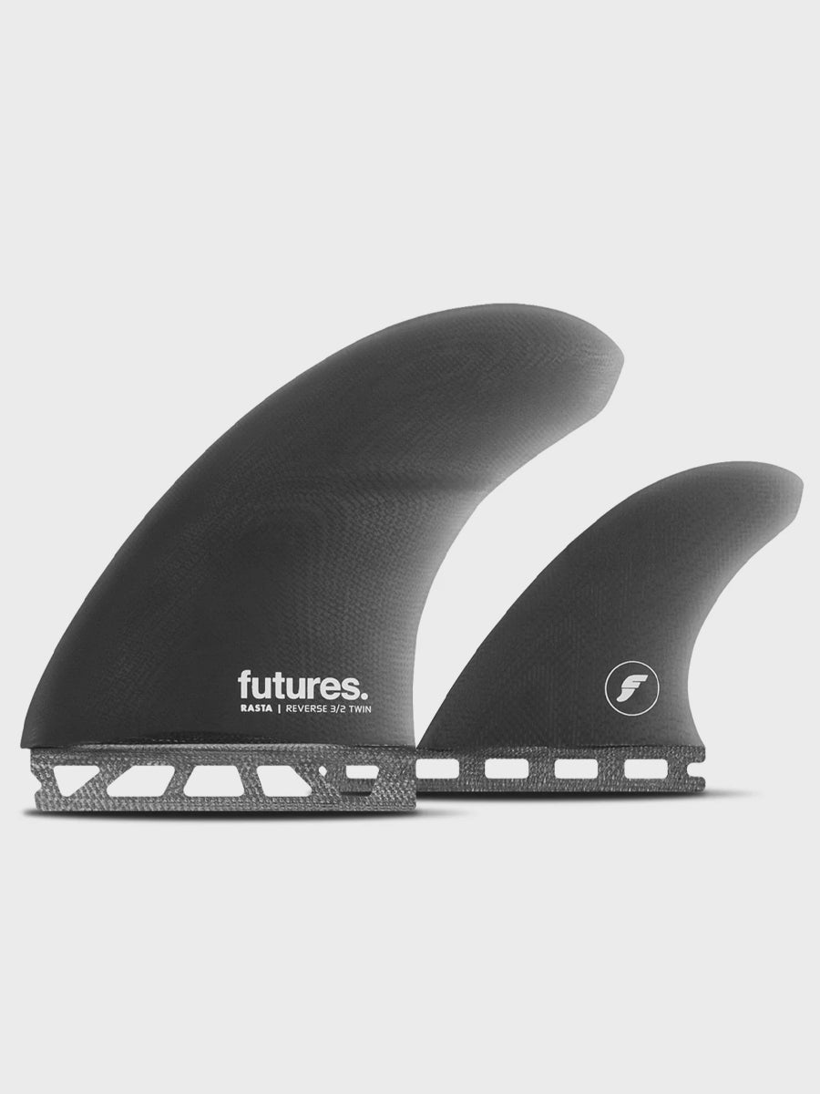  Rasta Fiberglass Reverse 3/2 Twin + 1 Fins