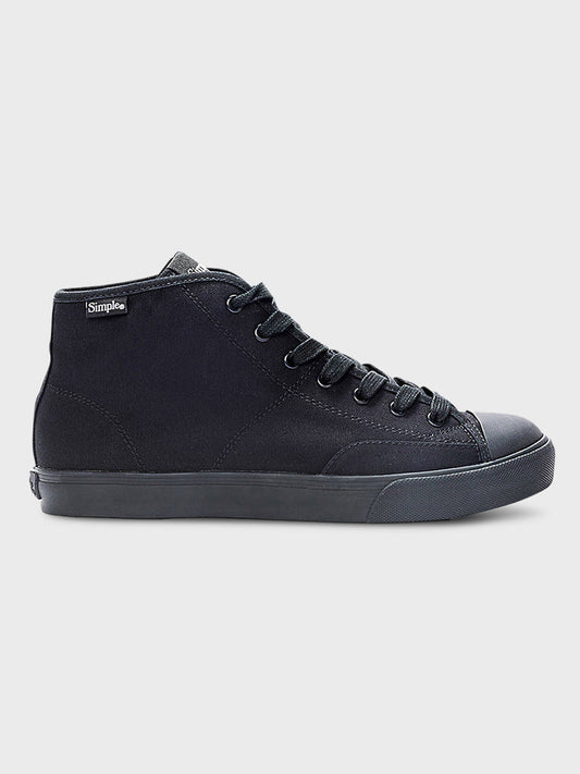 S1 Mid Canvas - Black Black