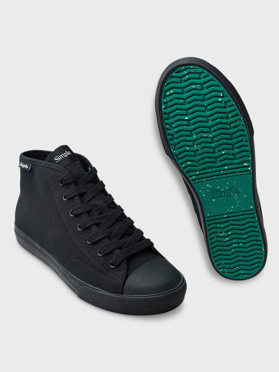  S1 Mid Canvas - Black Black