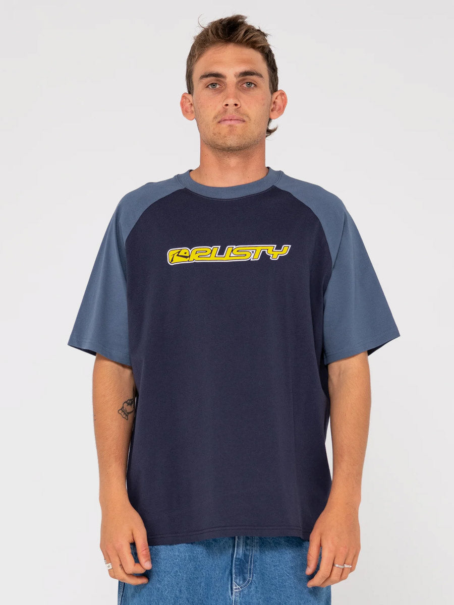 Rusty Swagland Raglan Short Sleeve Tee