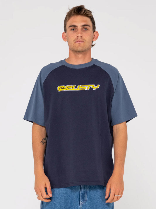 Rusty Swagland Raglan Short Sleeve Tee