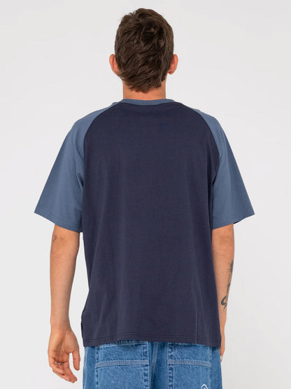 Rusty Swagland Raglan Short Sleeve Tee