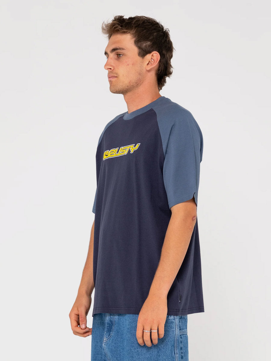 Rusty Swagland Raglan Short Sleeve Tee