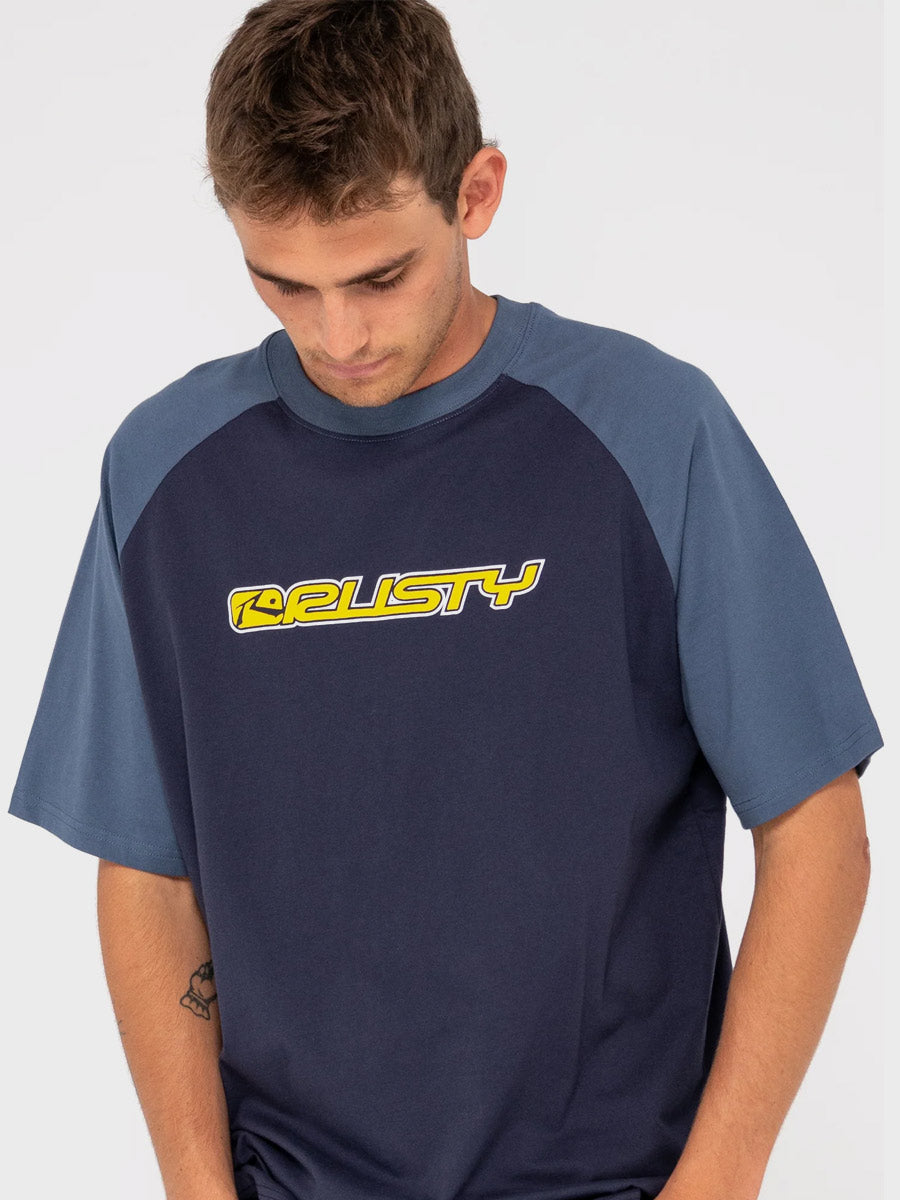 Rusty Swagland Raglan Short Sleeve Tee
