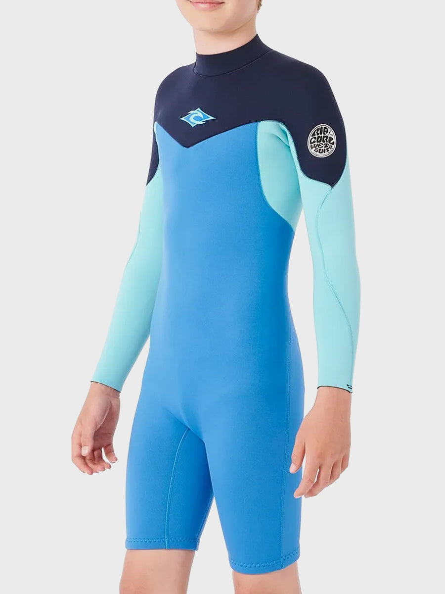 Rip Curl Boys Dawn Patrol 2mm Long Sleeve Back Zip Wetsuit