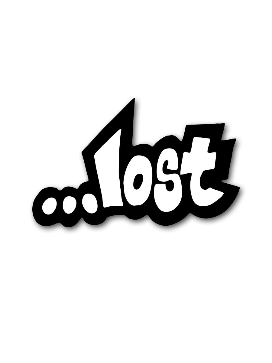  Retro Lost Logo Sticker